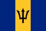 Vlag Barbados - 100x150cm Spun-Poly